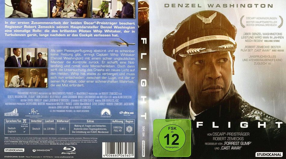 Flight (2012) DE Blu-Ray Cover - DVDcover.Com