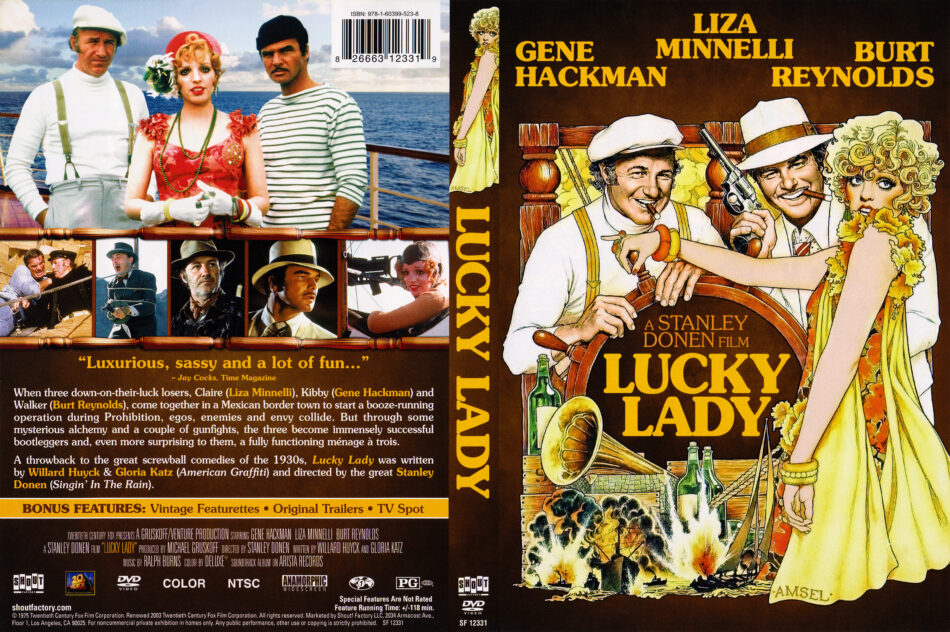 Lucky Lady (1975) R1 DVD Cover - DVDcover.Com