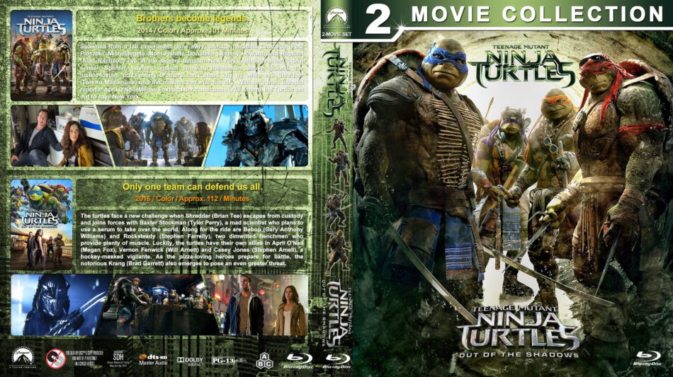 Teenage Mutant Ninja Turtles: Mutant Mayhem (2023) R1 Custom DVD Label 