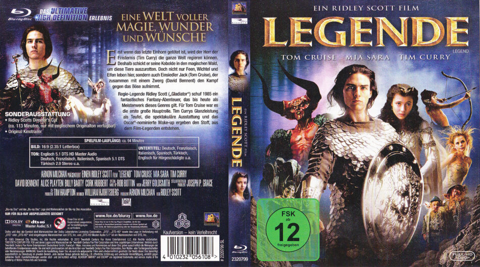 Legende 1985 De Blu Ray Cover Dvdcover Com