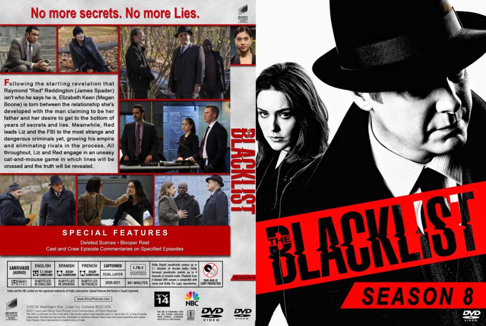 The Blacklist Season 8 Dvd Cover
