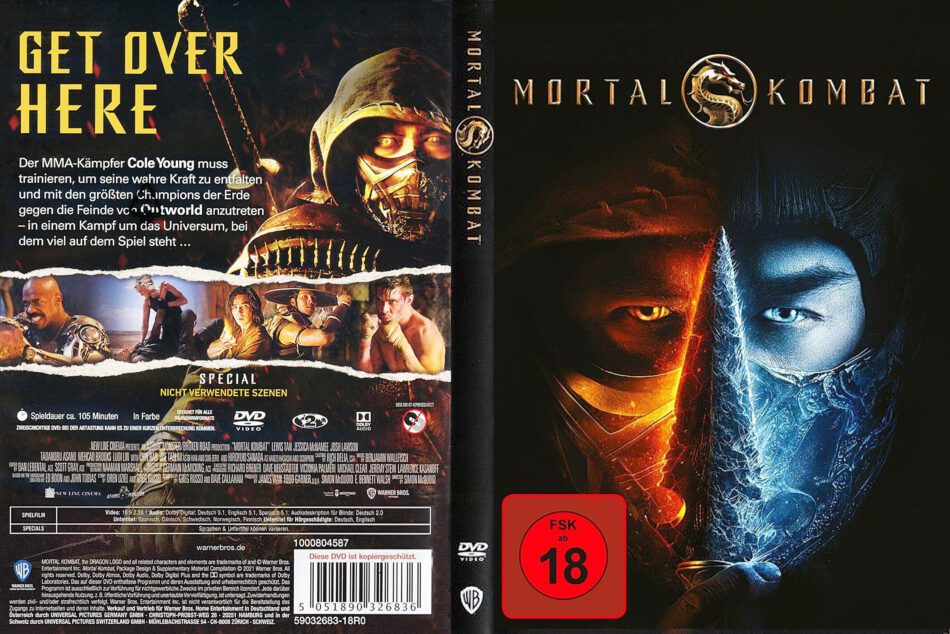 Mortal Kombat (2021) R2 DE DVD Cover - DVDcover.Com