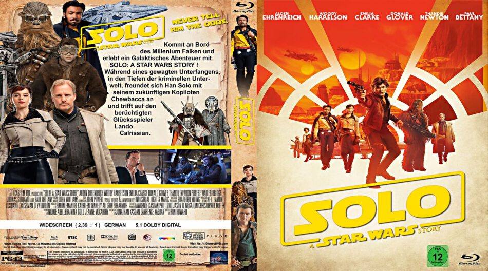 Gracias Multiplicación desastre Solo-A Star Wars Story (2018) DE Blu-Ray Cover - DVDcover.Com