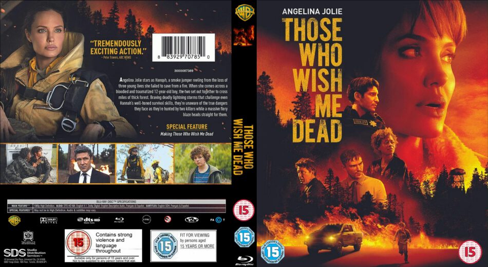 Those Who Wish Me Dead (2021) R2 UK Blu Ray Cover and Label - DVDcover.Com