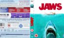 Jaws (1975) R2 UK Blu Ray Cover and Label