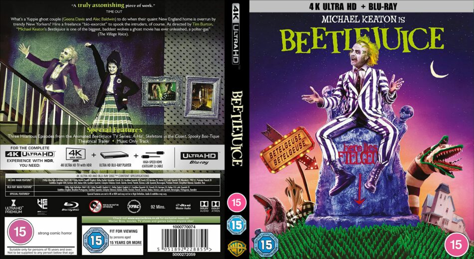 Beetlejuice R UK K Blu Ray Cover And Labels DVDcover Com