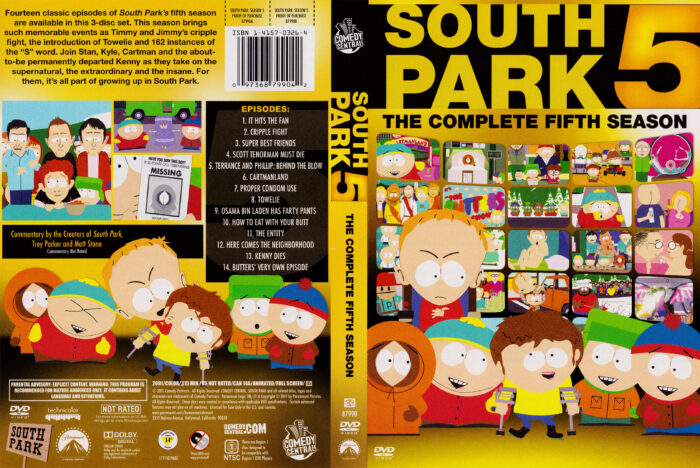 South Park (Season 5) R1 DVD Cover - DVDcover.Com