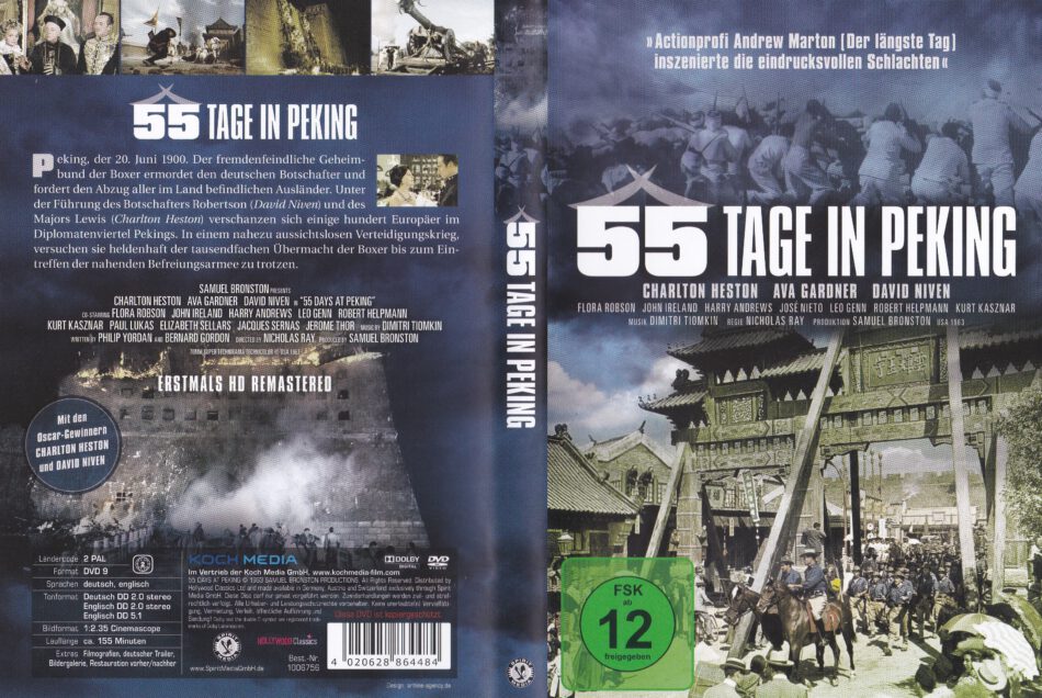 55 Tage In Peking (1963) R2 De Dvd Cover & Label - Dvdcover.com