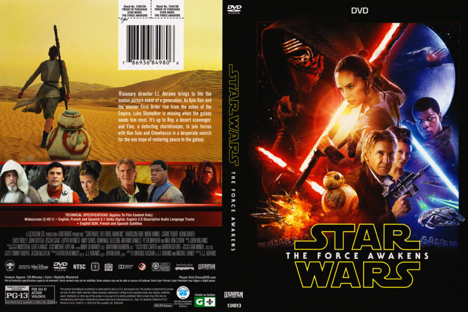 Star Wars Episode 7 The Force Awakens 2016 R1 Dvd Covers Dvdcovercom