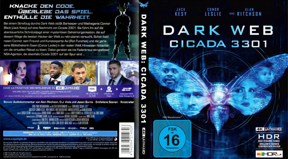 Dark Web - Cicada 3301 (2021) DE 4K UHD Cover & Label - DVDcover.Com