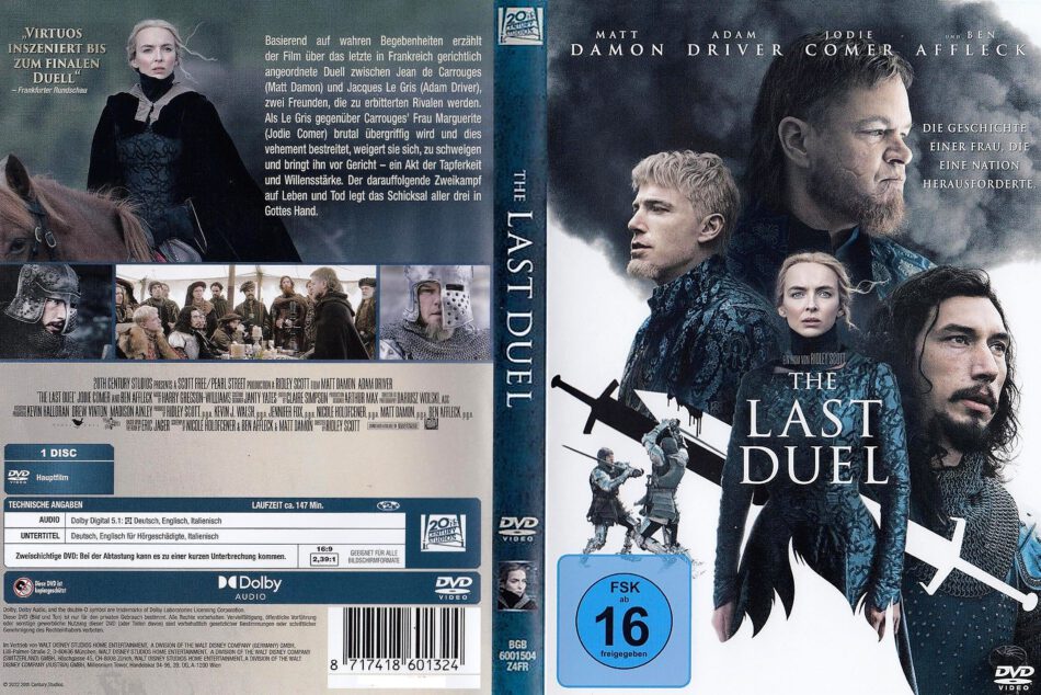 The Last Duel (2021) R2 DE DVD Cover - DVDcover.Com