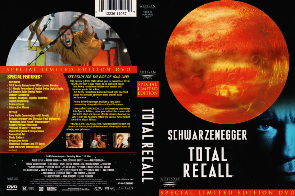 total recall movie dvd cover