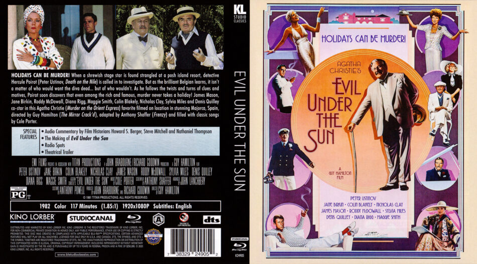 「地中海殺人事件」Evil Under The Sun DVD Amazon.com: Evil Under the Sun (Special Edition) [Blu-ray] : Peter