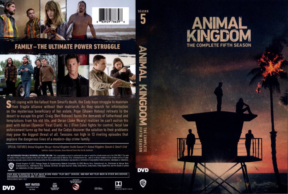 Animal Kingdom Season 5 (2021) R1 DVD Cover 