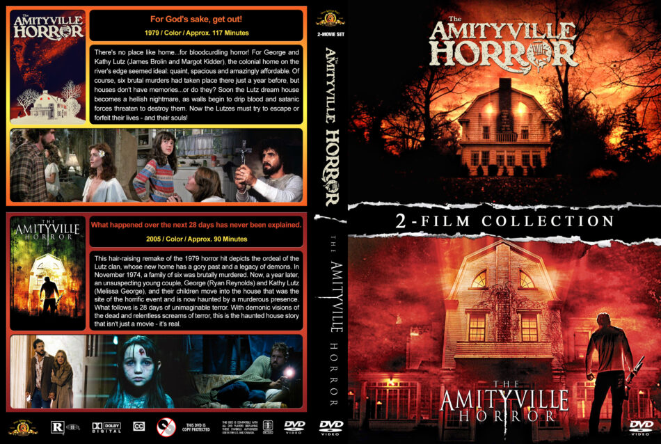 The Amityville Horror Double Feature R1 Custom DVD Cover - DVDcover.Com