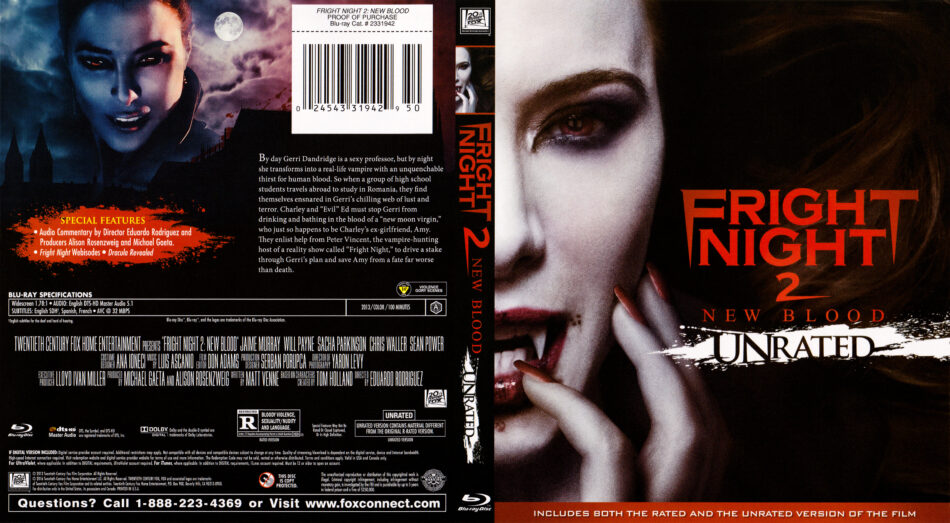 Fright Night 2 New Blood 2013 Blu Ray Cover Dvdcovercom