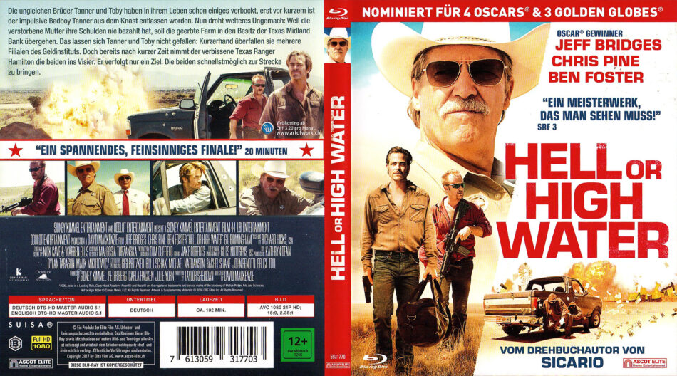 Hell Or High Water (2016) DE Blu-Ray Cover - DVDcover.Com