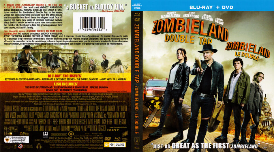 New Zombieland: Double Tap (Blu-ray / DVD + Digital) 43396562141