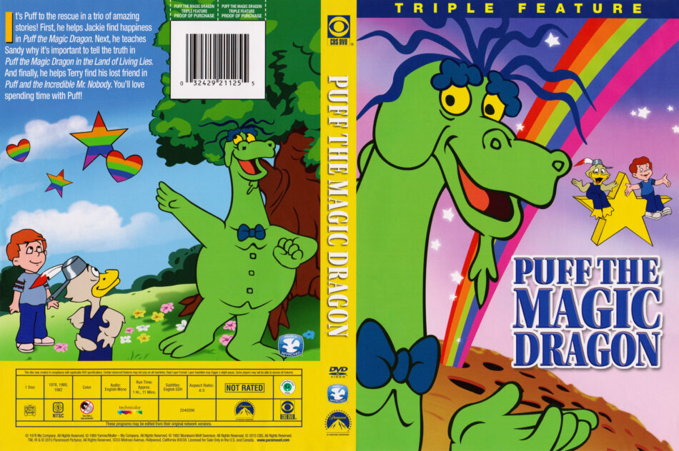 Puff The Magic Dragon (1978) R1 DVD Cover - DVDcover.Com