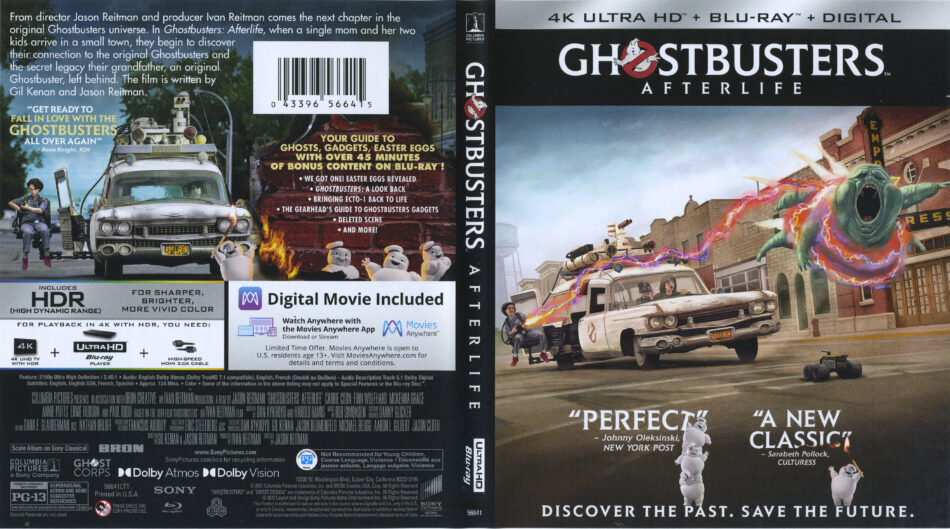 Ghostbusters: Afterlife (2021) 4K UHD Cover & Labels - DVDcover.Com