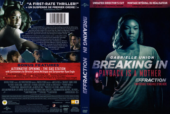 Breaking In 2018 R1 DVD Cover DVDcover.Com