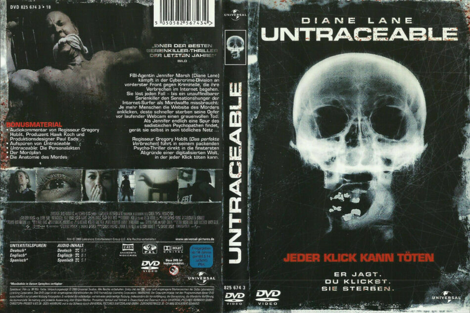 Untraceable (2008) R2 DE DVD Cover 