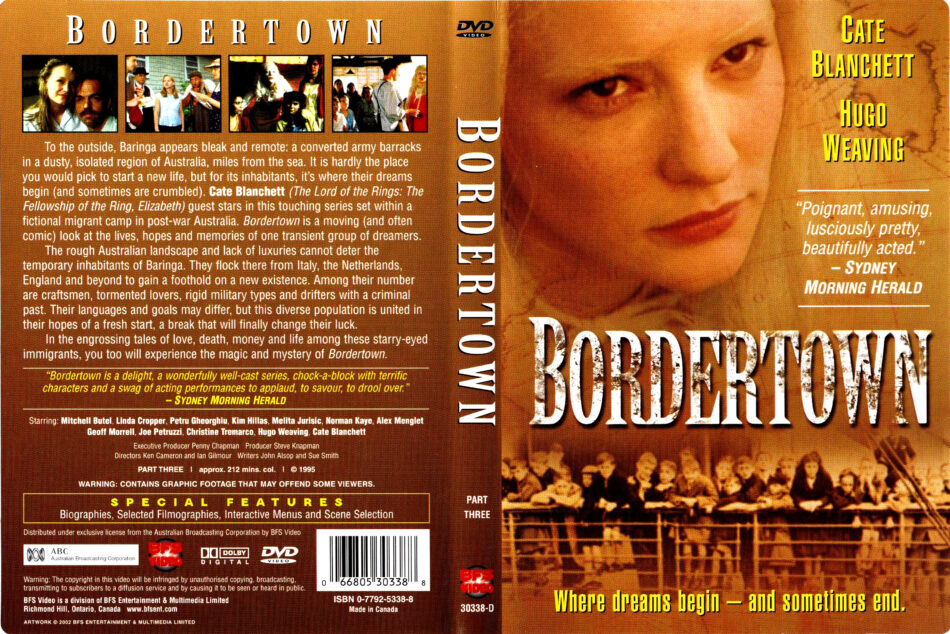 BORDERTOWN PART THREE (1995) - DVD COVER & LABEL - DVDcover.Com