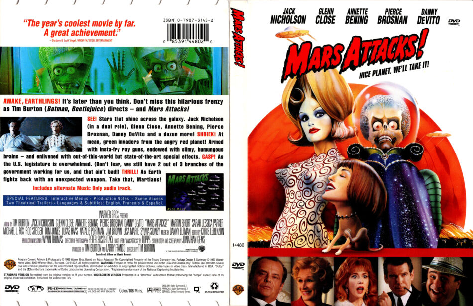 Mars Attacks 1996 Dvd Cover Dvdcover Com