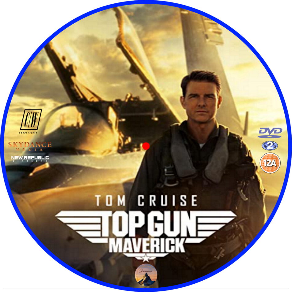 Top Gun Maverick (2022) R2 Custom DVD Label