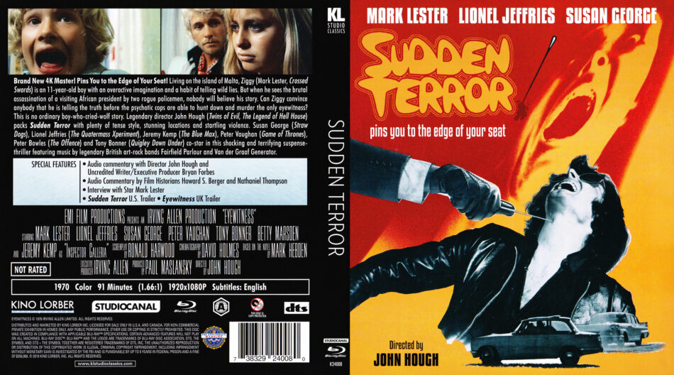 Sudden Terror aka Eyewitness 1970 Blu Ray Covers DVDcover.Com