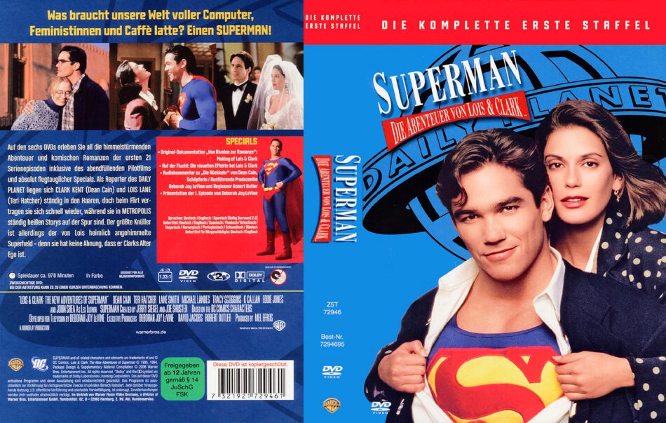 Superman-Die Abenteuer von Lois & Clarke-Staffel 1 R2 DE DVD Covers ...