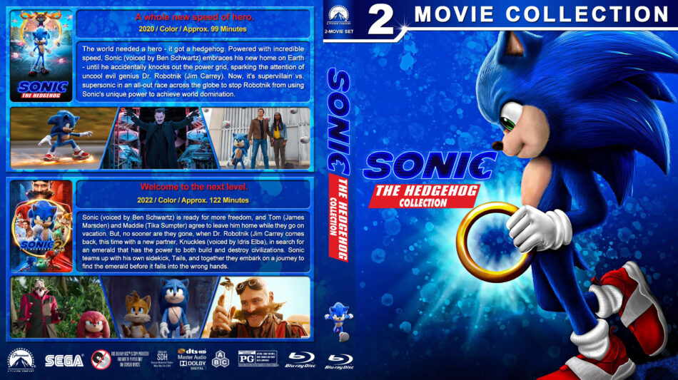 Sonic the Hedgehog Collection BluRay Cover