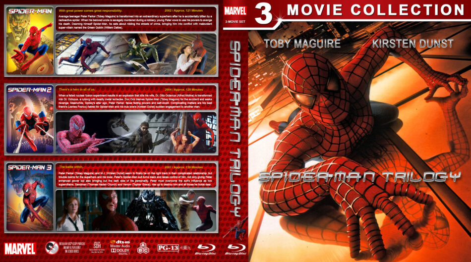 Spider-Man Trilogy Custom Blu-Ray Cover 
