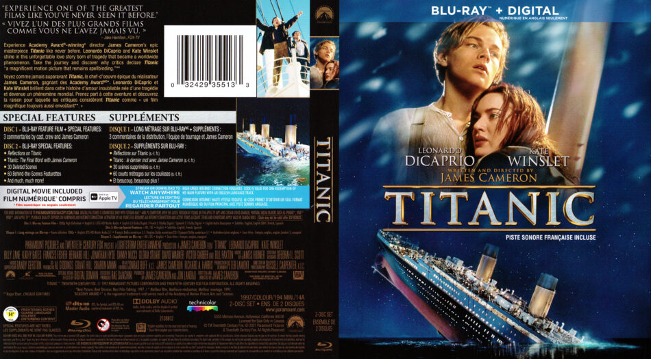 Titanic (1997) Blu-Ray Cover - DVDcover.Com