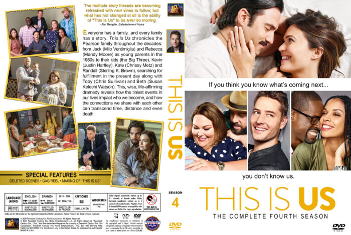 This Is Us - Season 4 R1 Custom DVD Cover & Labels - DVDcover.Com