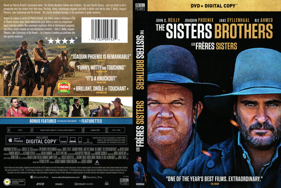 Jolly Ruin Også The Sisters Brothers R1 DVD Cover - DVDcover.Com