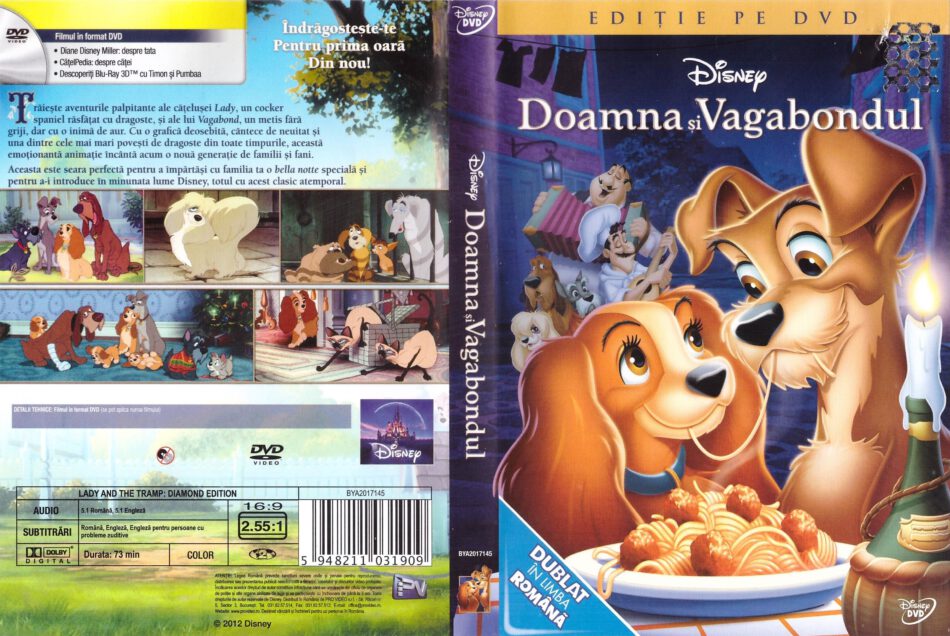 Lady and the Tramp (1955) RO DVD cover - DVDcover.Com