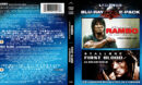 Rambo (2008) + Rambo First Blood (1982) Blu-Ray Cover & Labels