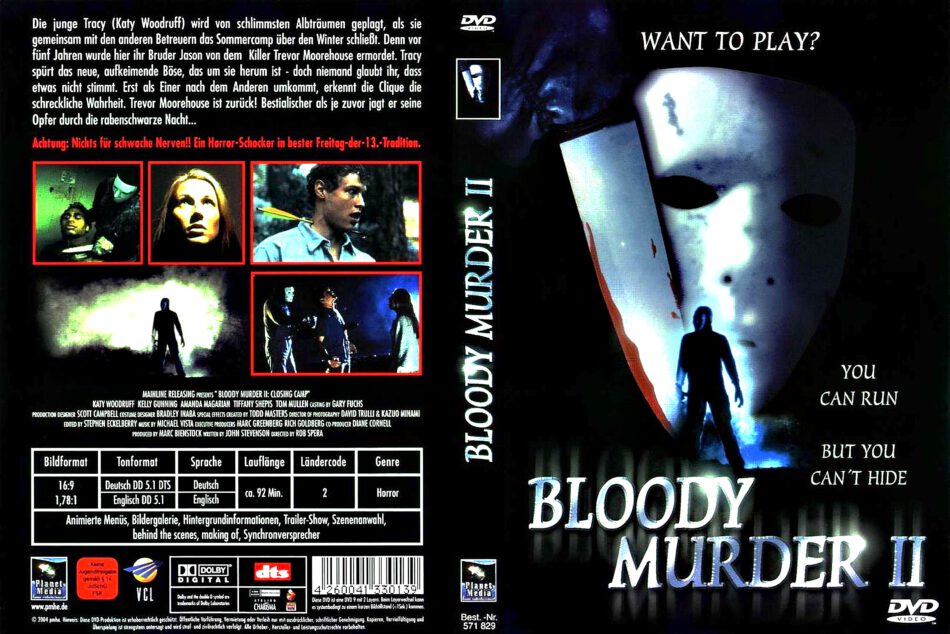 Bloody Murder 2 R2 DE DVD Cover DVDcover.Com