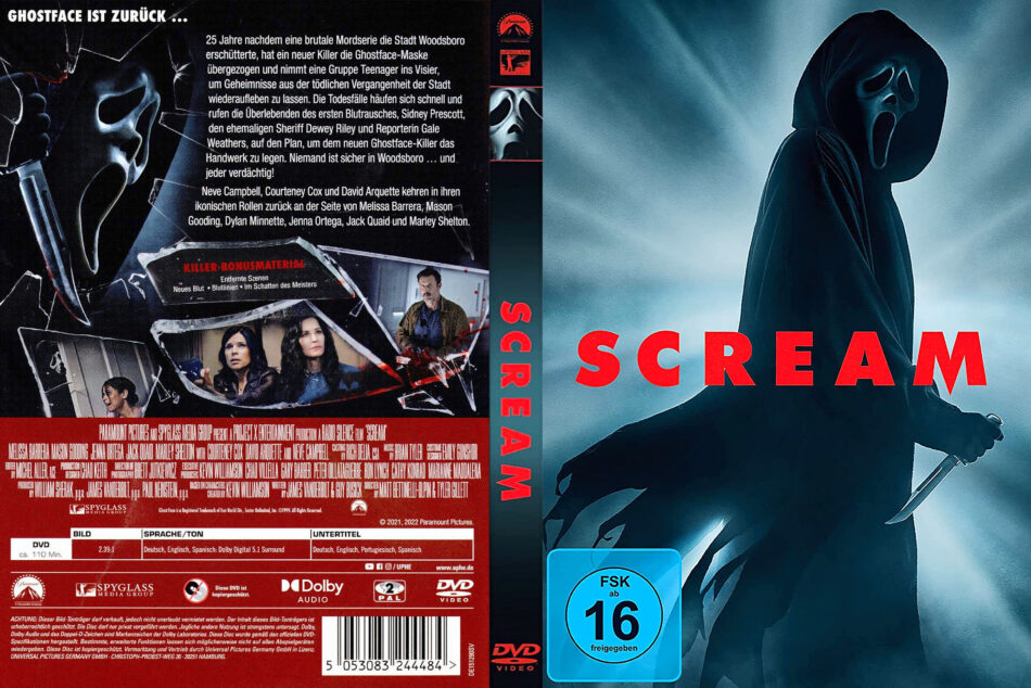 Misfortune Silver Delicious Scream 5 R2 DE DVD Cover - DVDcover.Com