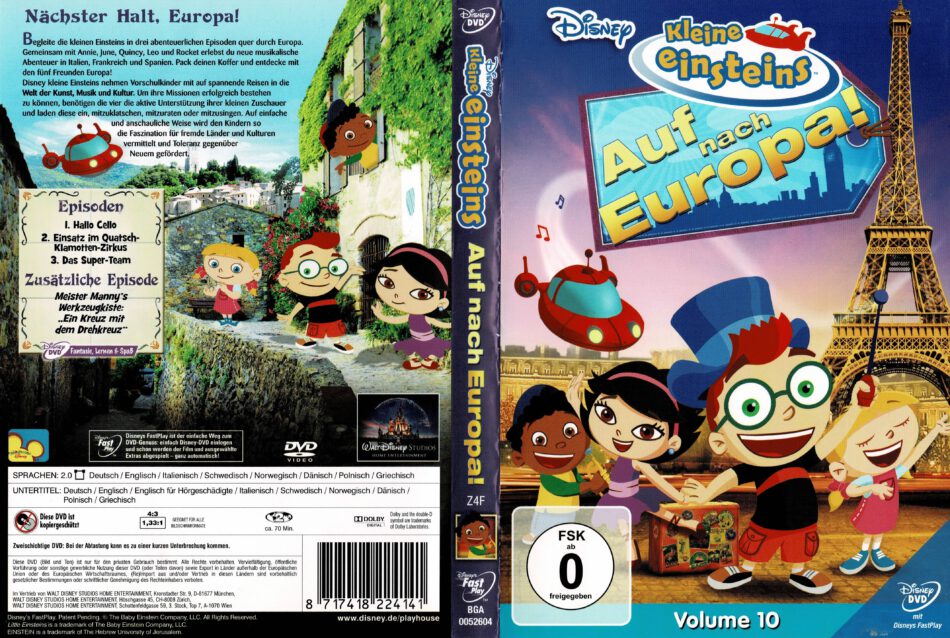 Kleine Einsteins 10 R2 DE DVD Cover - DVDcover.Com