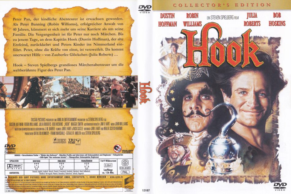 Hook (1991) R2 DE DVD Covers & Label 