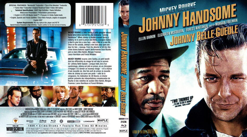 Johnny Handsome (1989) Blu-Ray Cover - DVDcover.Com