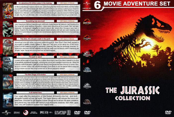 The Jurassic Collection 6 R1 Custom DVD Covers DVDcover.Com