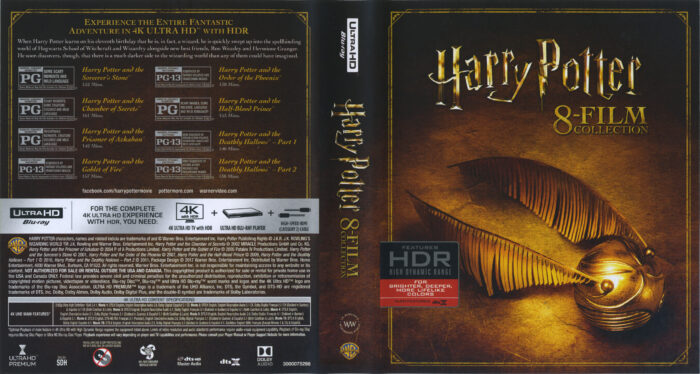 Harry Potter: 8-Film Collection [4K Ultra HD+BluRay] BRAND NEW!  883929609673