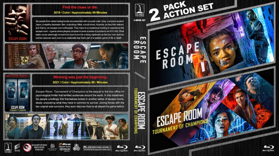 Escape Room Double Feature Custom Blu Ray Cover DVDcover.Com