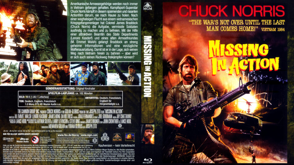 Missing in Action (1984) DE BluRay Covers