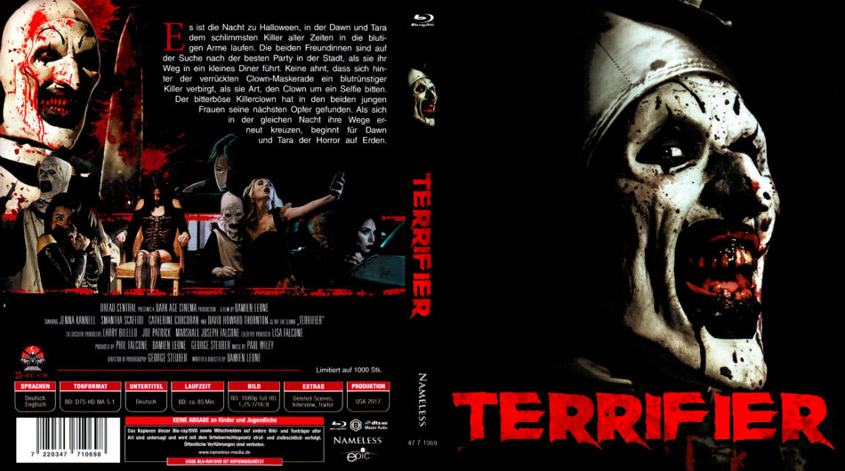 Terrifier (2016) DE Blu-Ray Cover - DVDcover.Com