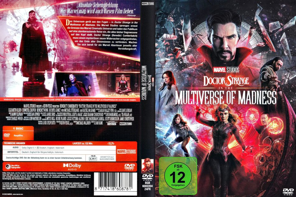 Doctor Strange In The Multiverse Of Madness R De Dvd Cover