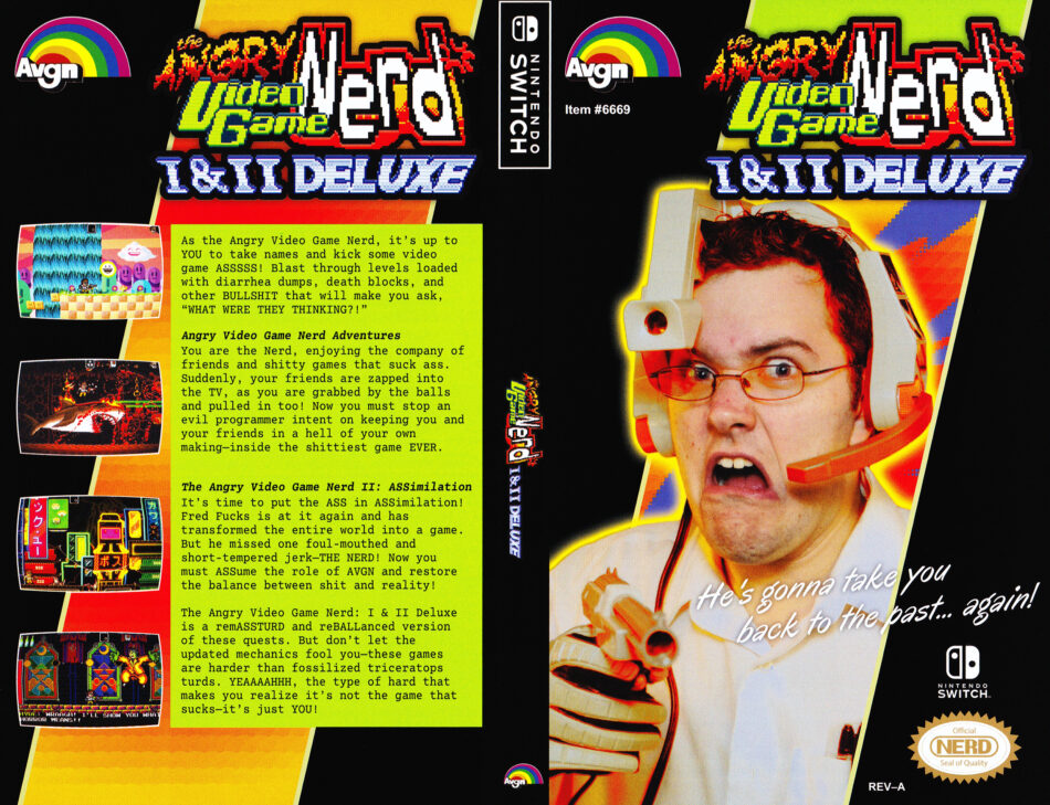 Angry Video Game Nerd Deluxe NS Covers DVDcover Com
